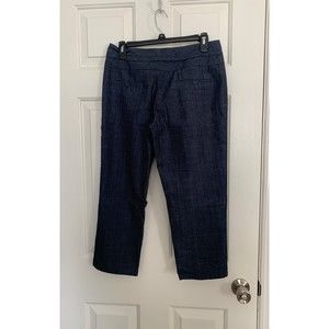 3/4 Maurices I AN SMART Denim Colored Cropped Dress Pants